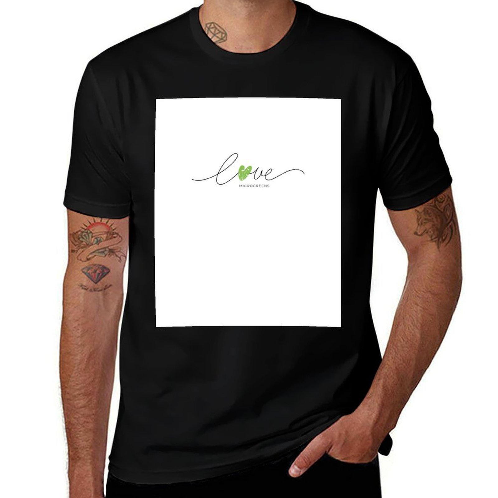 Urban Farming Microgreens - تي شيرت مايكروجرينز أوربان فارم جاردنينج