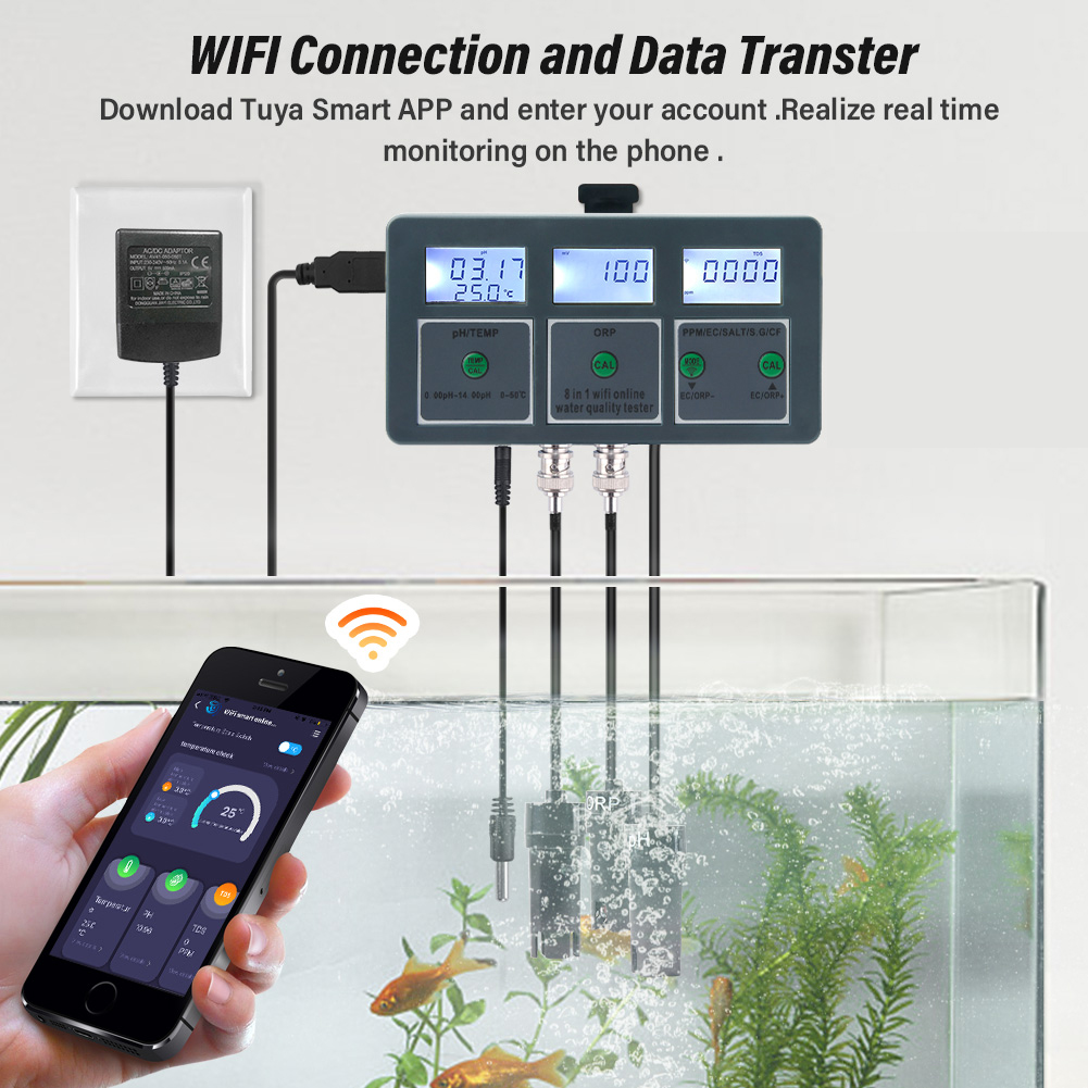 جهاز YAGO 8 في 1 لاختبار جودة  - مراجعة Ph Up Down Solution وسعره