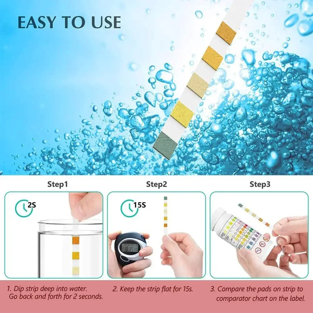 شرائط اختبار الأس الهيدروجيني  - مراجعة Ph Up Down Solution وسعره