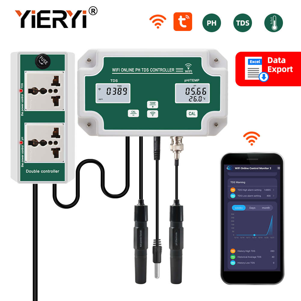 Yieryi جديد واي فاي الذكية حوض - مراجعة Ph Up Down Solution وسعره